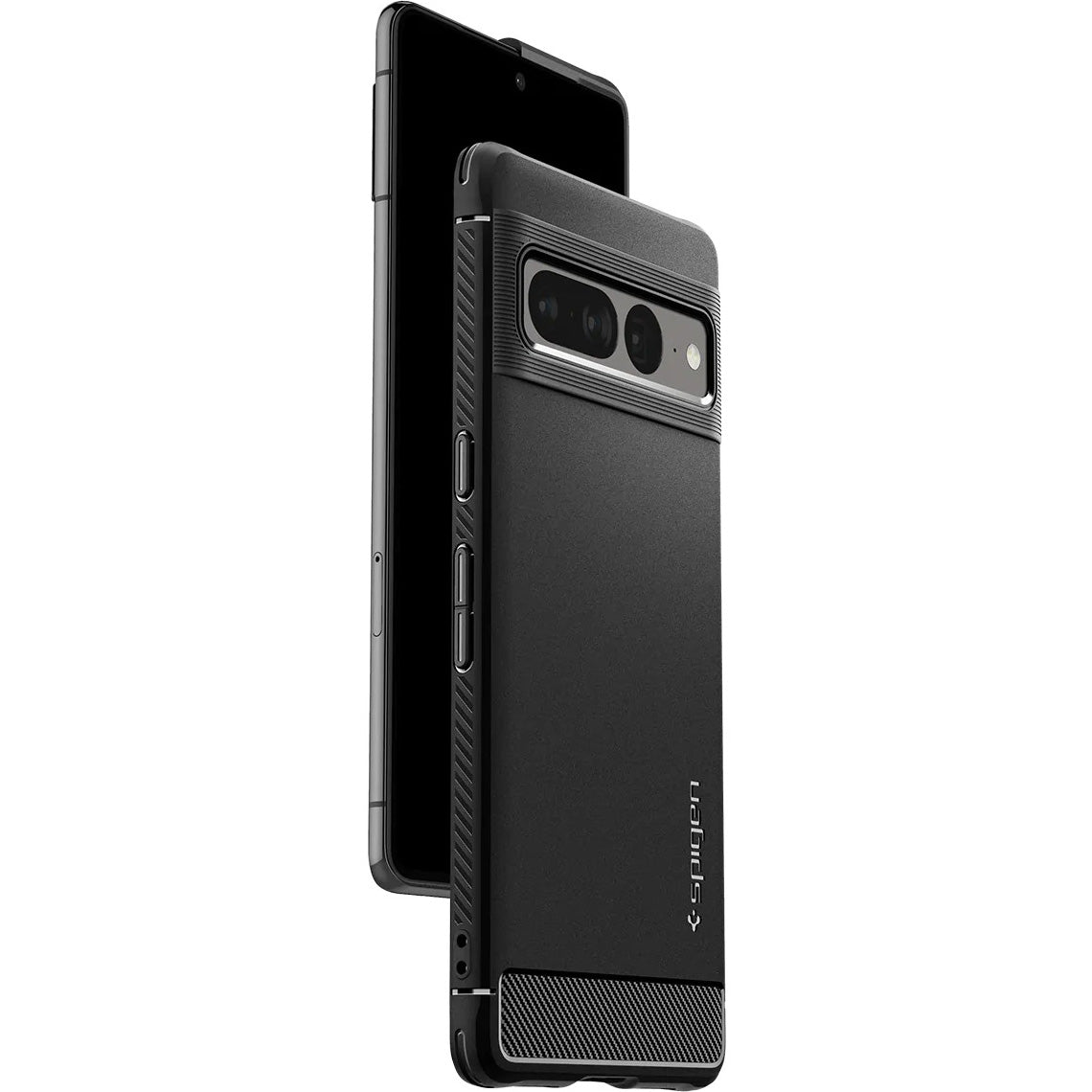 Schutzhülle Spigen Rugged Armor für Pixel 7 Pro, Schwarz