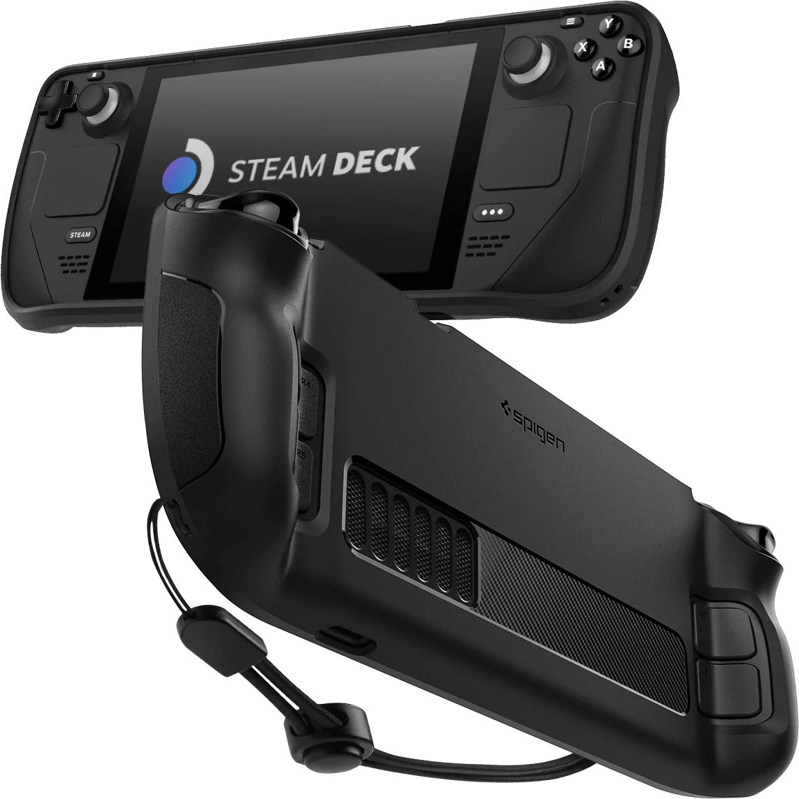 Schutzhülle Spigen Rugged Armor für Steam Deck/ Steam Deck OLED, Schwarz