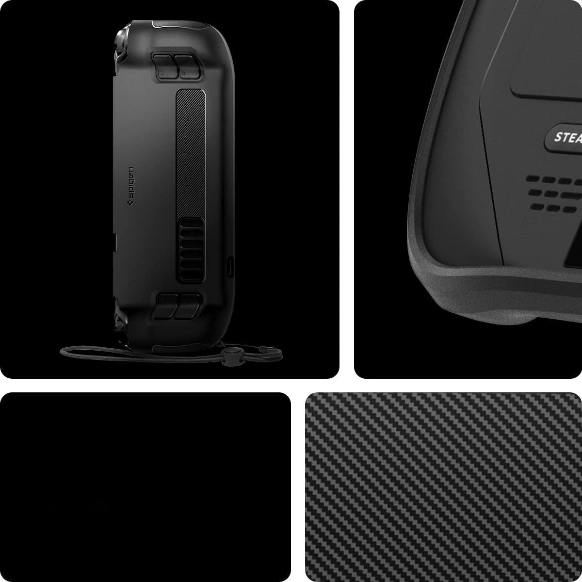 Schutzhülle Spigen Rugged Armor für Steam Deck/ Steam Deck OLED, Schwarz