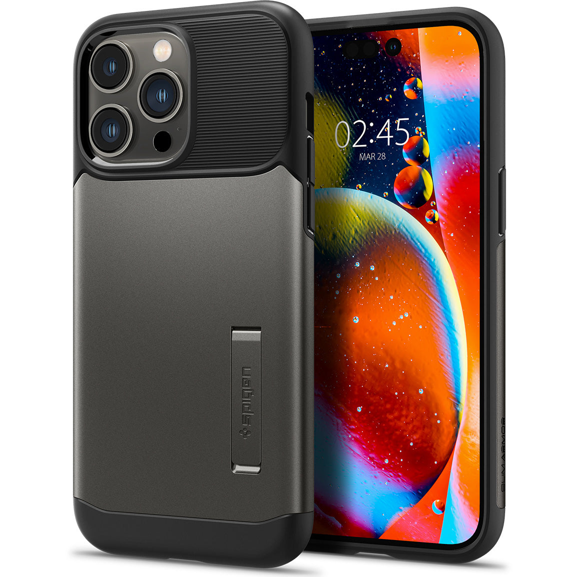 Schutzhülle Spigen Slim Armor für iPhone 14 Pro Max, Rotguss