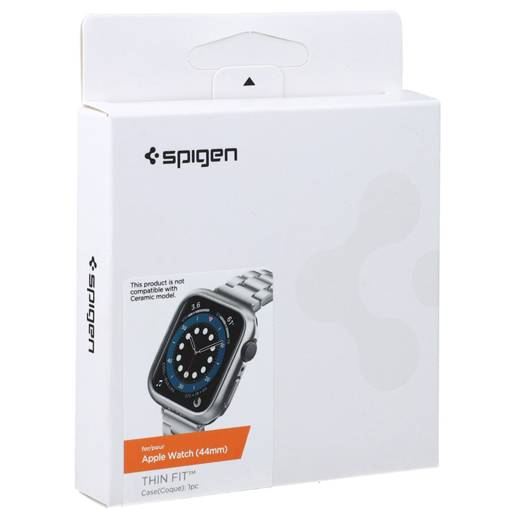 Schutzhülle Spigen Thin Fit für Apple Watch 44mm SE/6/5/4 graphitgrau