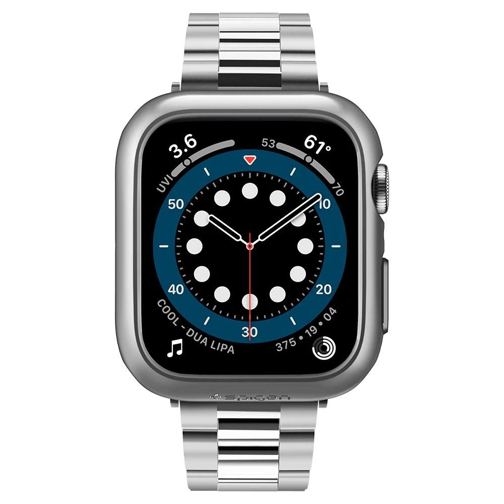 Schutzhülle Spigen Thin Fit für Apple Watch 44mm SE/6/5/4 graphitgrau