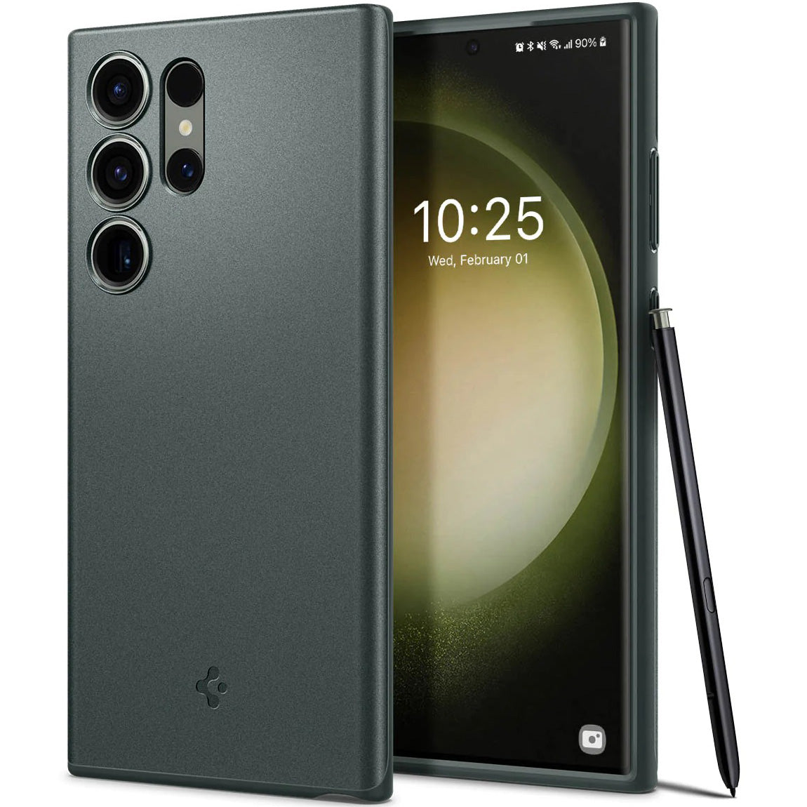 Schutzhülle Spigen Thin Fit für Galaxy S23 Ultra, Grün