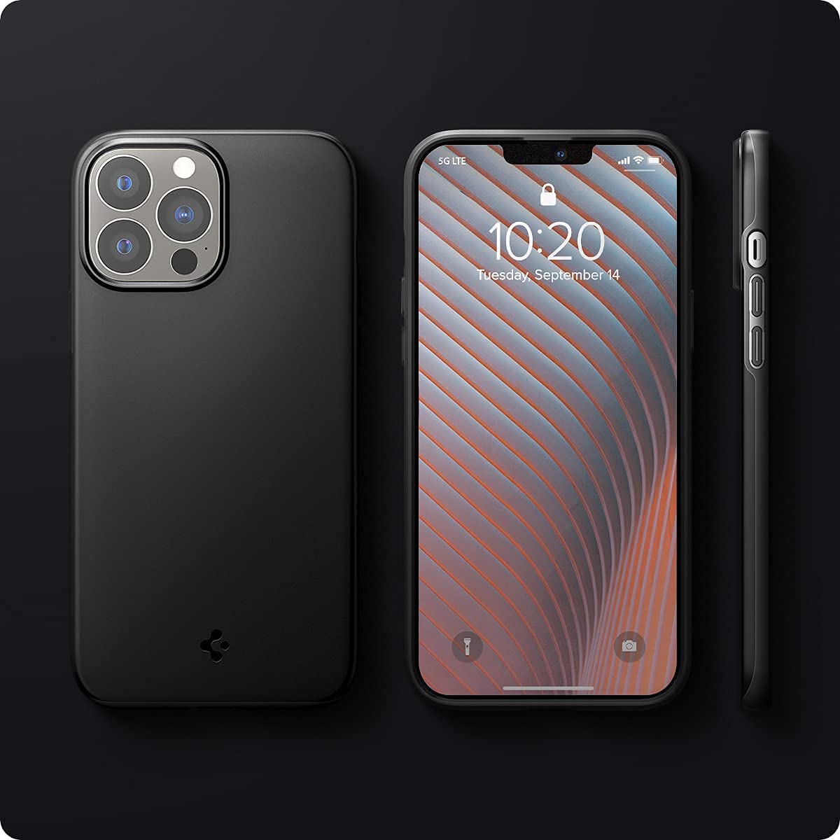 Schutzhülle Spigen Thin Fit für iPhone 13 Pro, Schwarz