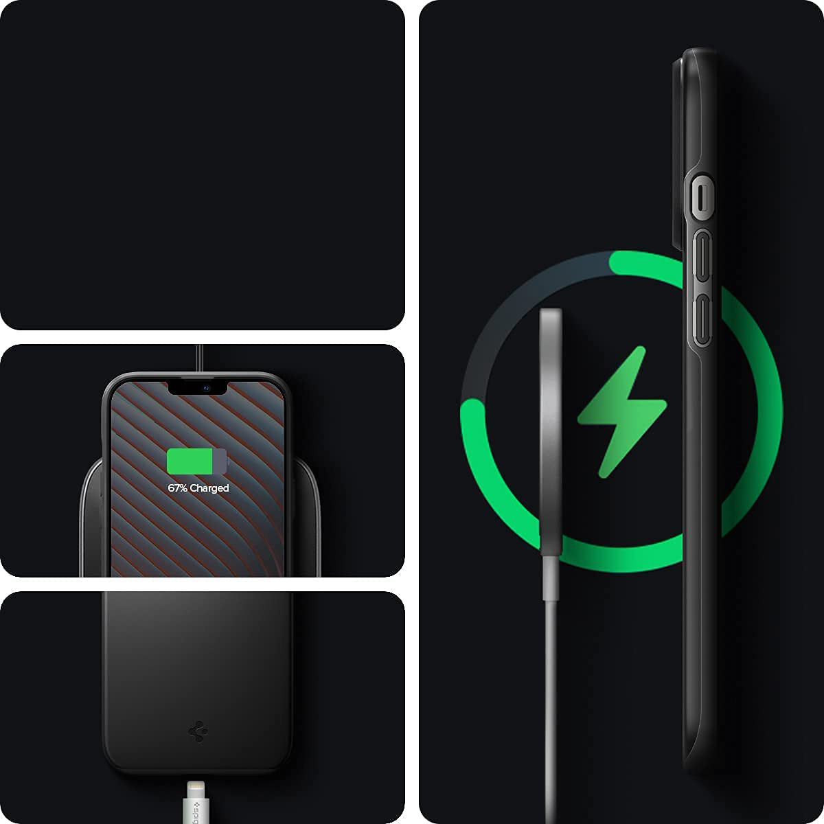 Schutzhülle Spigen Thin Fit für iPhone 13 Pro, Schwarz