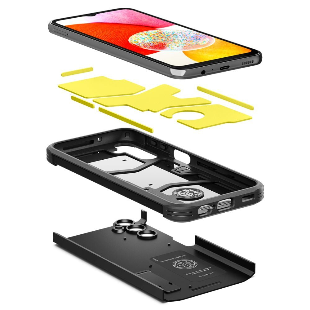 Schutzhülle Spigen Tough Armor für Galaxy A14 4G/5G, Schwarz