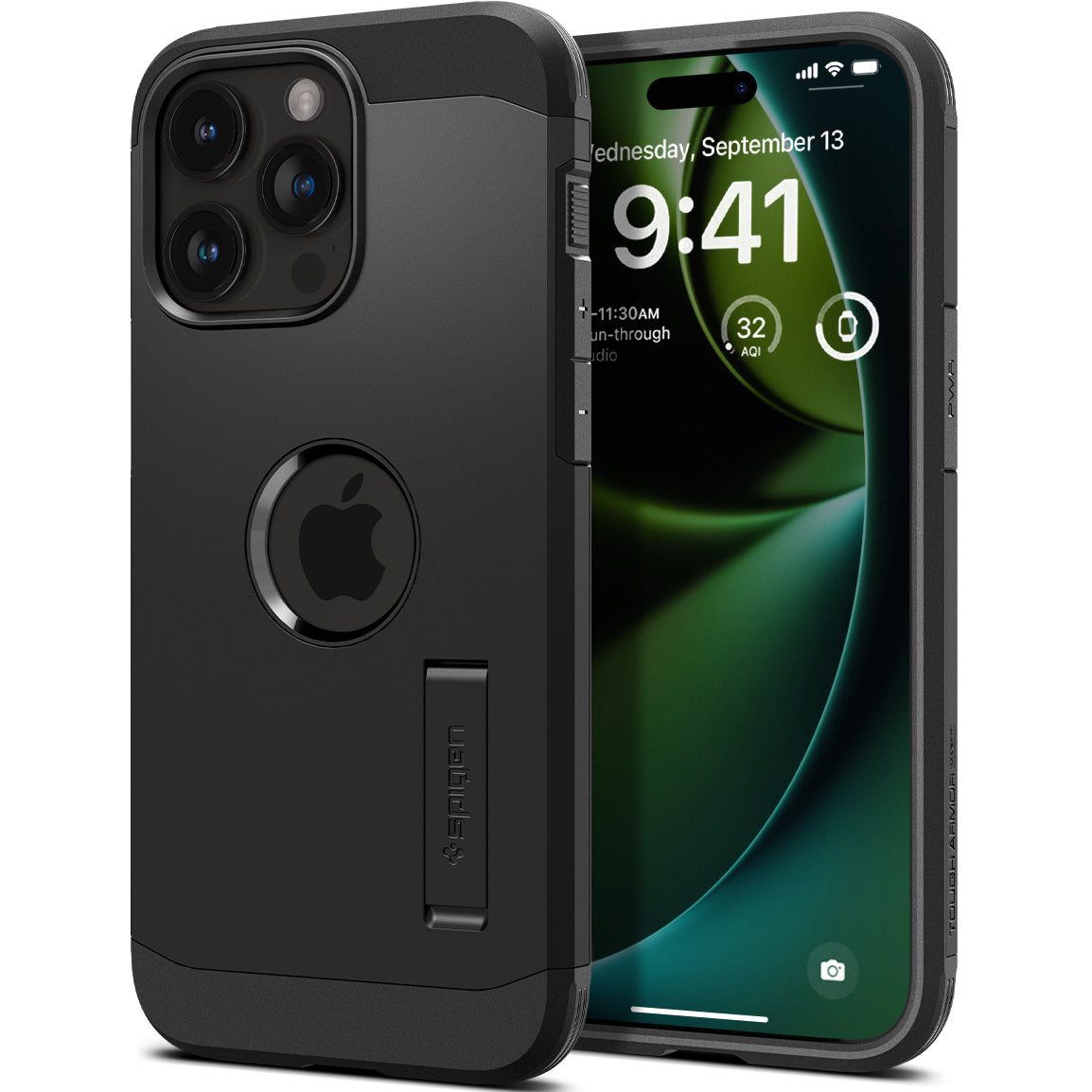 Schutzhülle Spigen Tough Armor Mag mit MagSafe für Apple iPhone 15 Pro, Schwarz