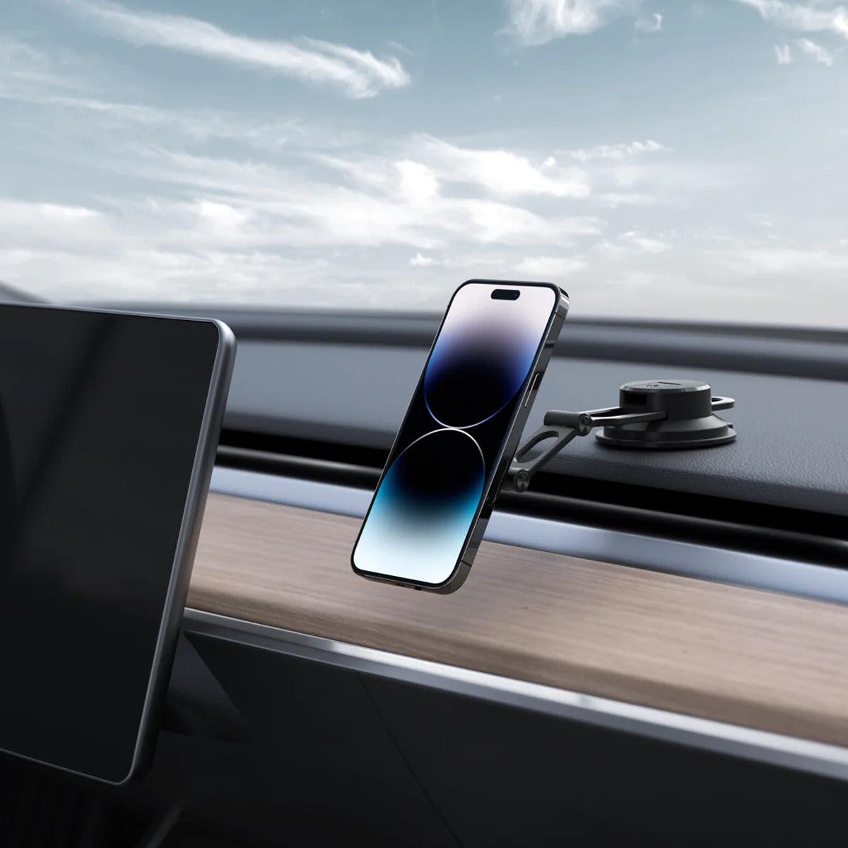 Auto Handyhalterung Spigen OneTap 3 ITS35-3 Dash für iPhone mit MagSafe, Schwarz
