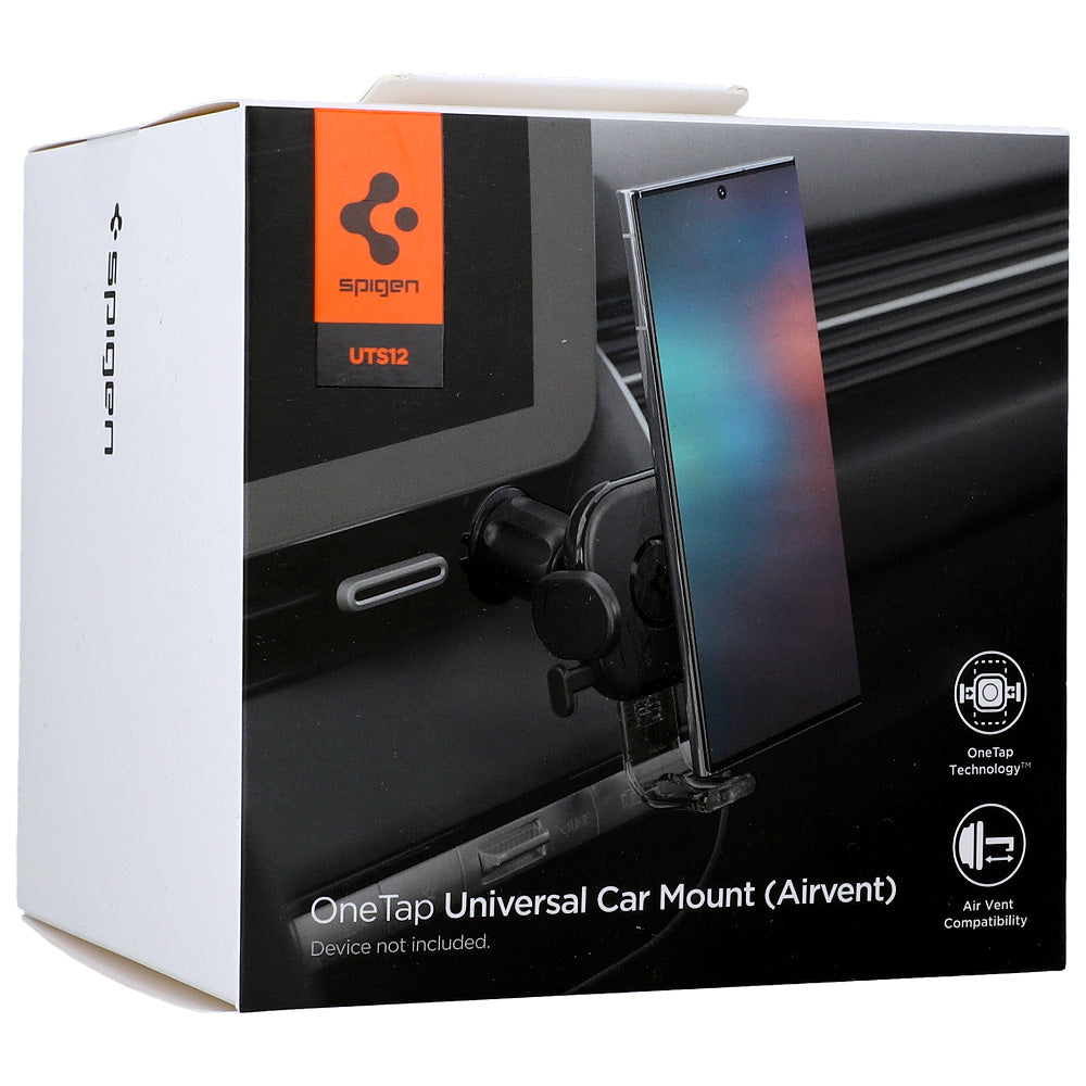 Auto Handyhalterung Spigen OneTap UTS12 AirVent für 4-8-Zoll Smartphones, Schwarz
