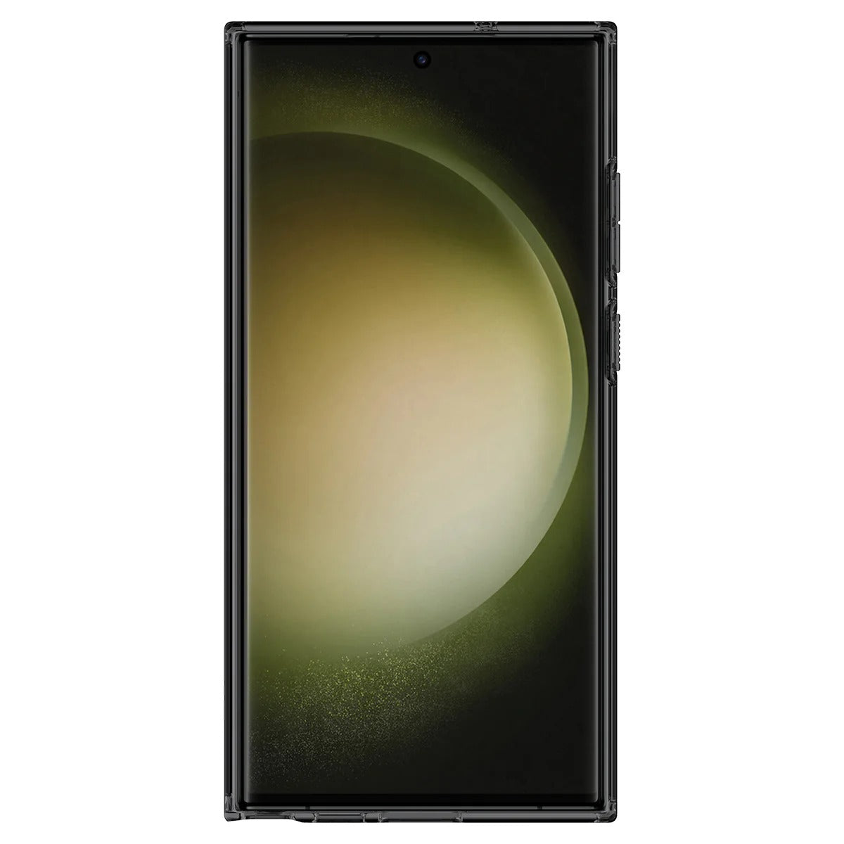 Schutzhülle Spigen Ultra Hybrid für Galaxy S23 Ultra, Rauchfarben-Grau (Zero One)