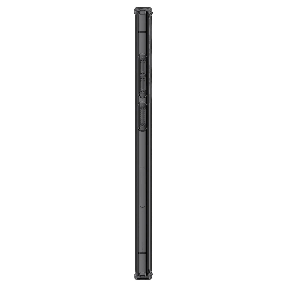 Schutzhülle Spigen Ultra Hybrid für Galaxy S23 Ultra, Rauchfarben-Grau (Zero One)