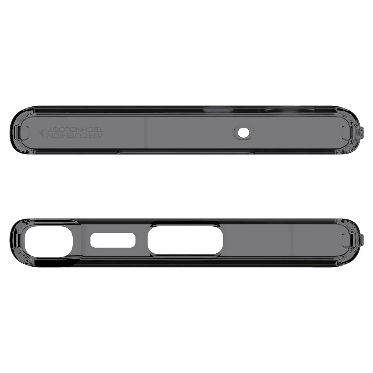 Schutzhülle Spigen Ultra Hybrid für Galaxy S23 Ultra, Rauchfarben-Grau (Zero One)