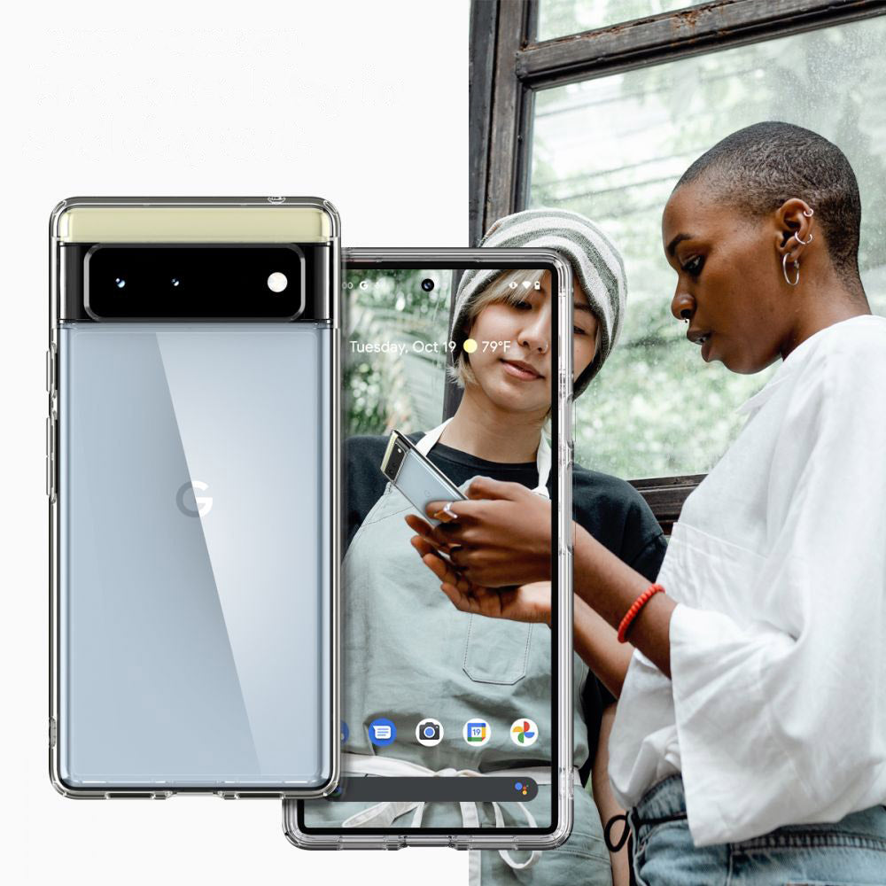 Schutzhülle Spigen Ultra Hybrid für Google Pixel 6, Transparent