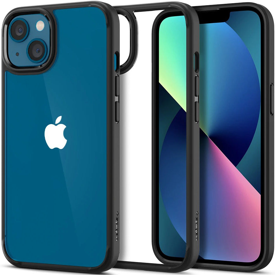 Schutzhülle Spigen Ultra Hybrid für iPhone 13, Schwarz