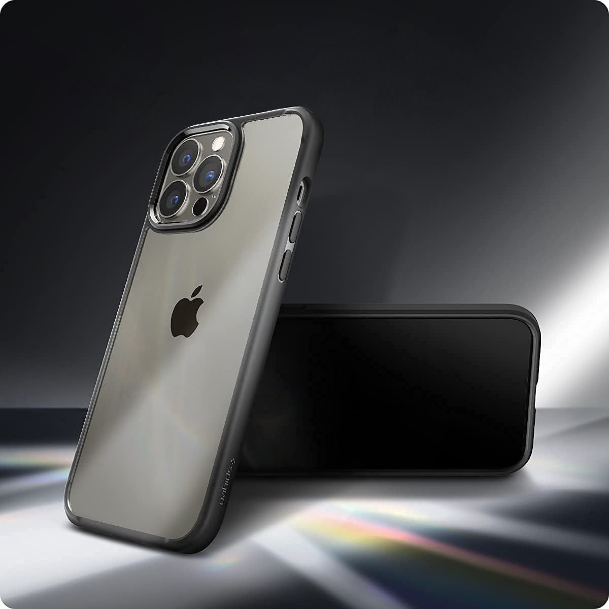 Schutzhülle Spigen Ultra Hybrid für iPhone 13 Pro Max, Schwarz