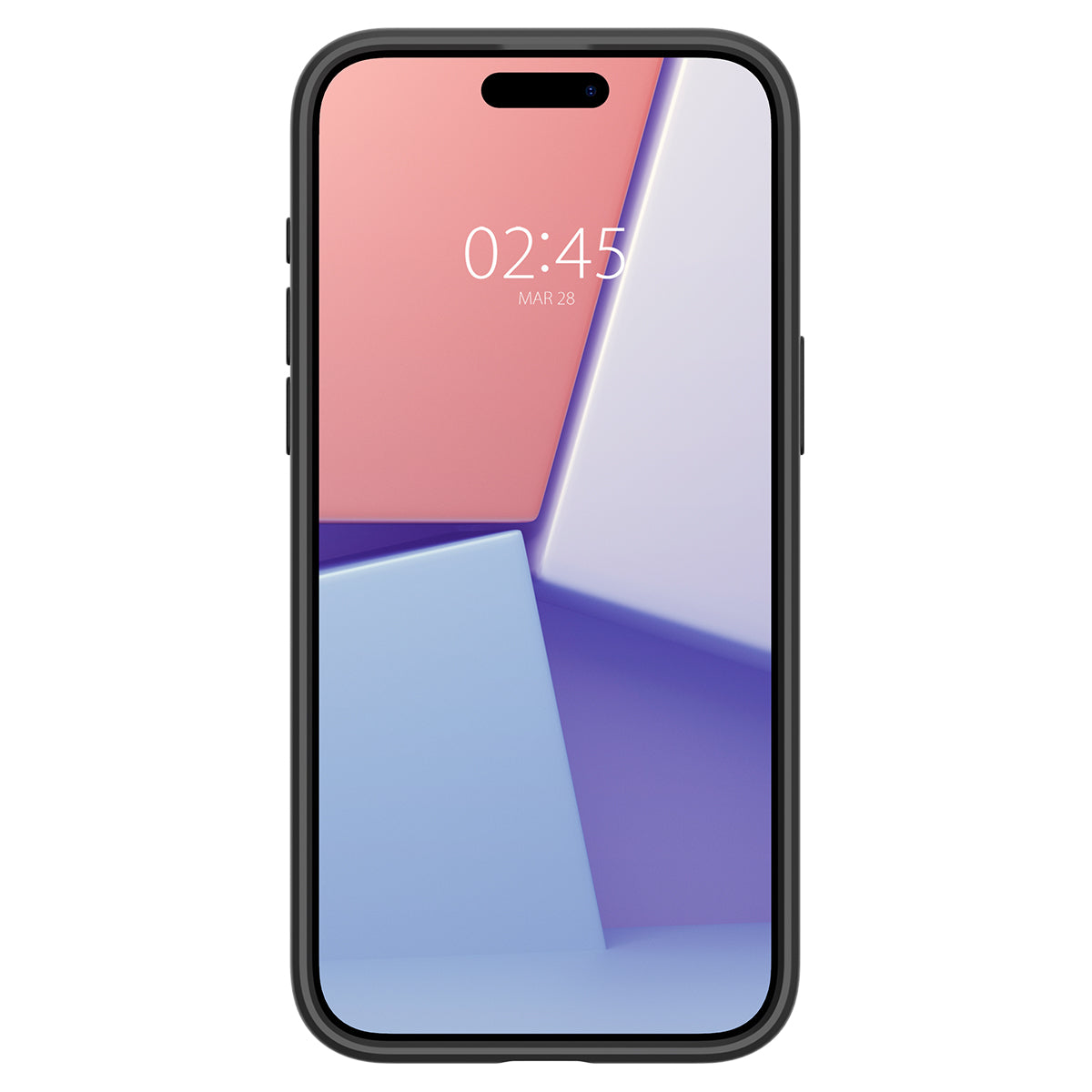 Schutzhülle für iPhone 15 Pro Max, Spigen Ultra Hybrid, Transparent-Schwarz