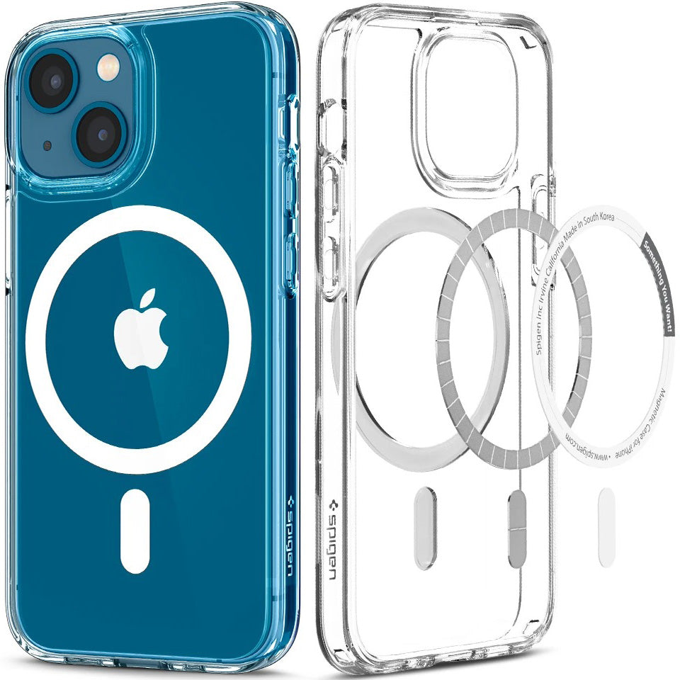 Schutzhülle Spigen Ultra Hybrid Mag MagSafe für iPhone 13 Mini, Weiß