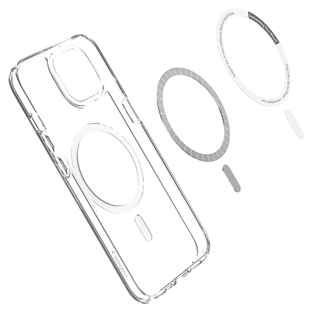 Schutzhülle Spigen Ultra Hybrid Mag MagSafe für iPhone 13 Mini, Weiß