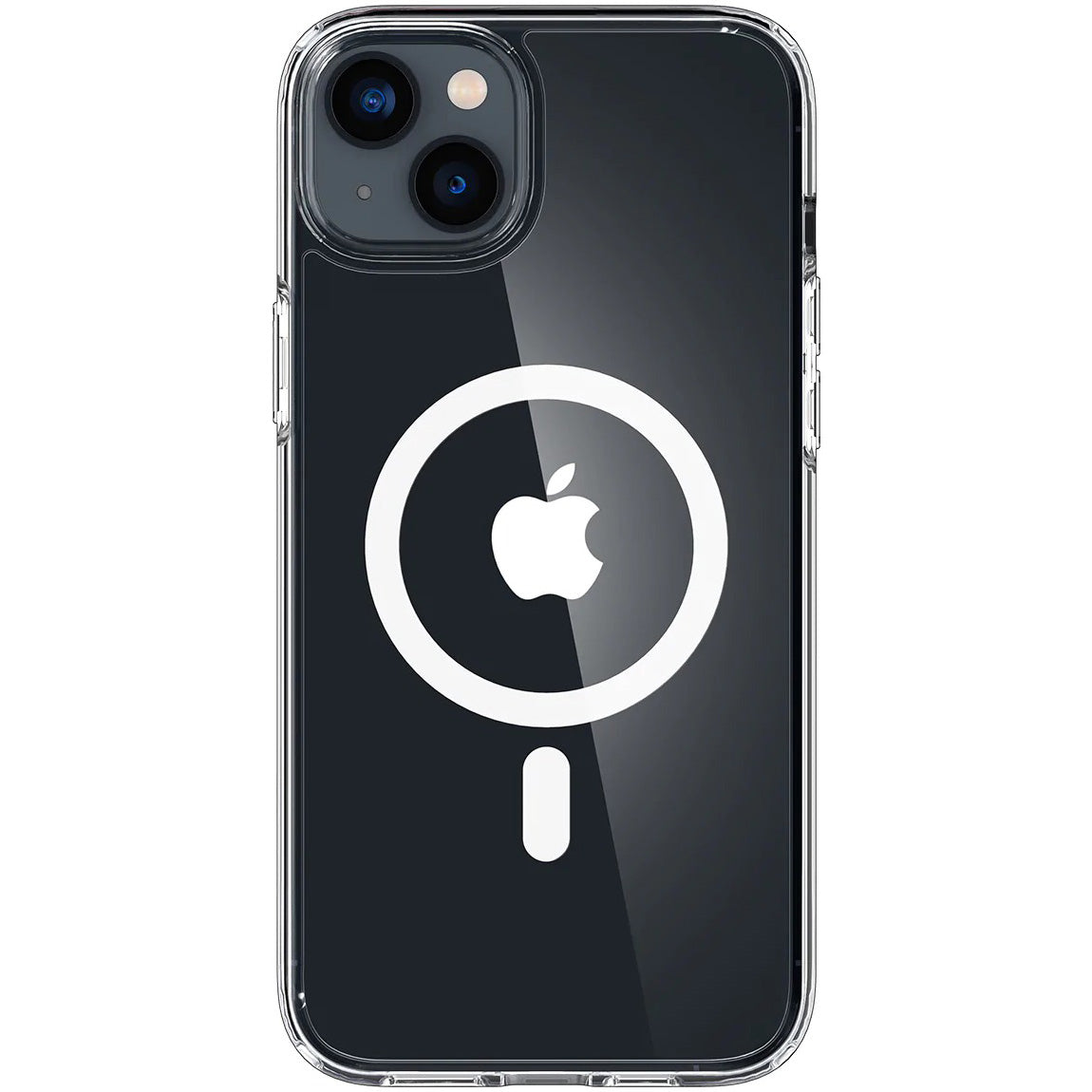 Schutzhülle Spigen Ultra Hybrid Mag mit MagSafe für iPhone 14, Transparent-Weiß