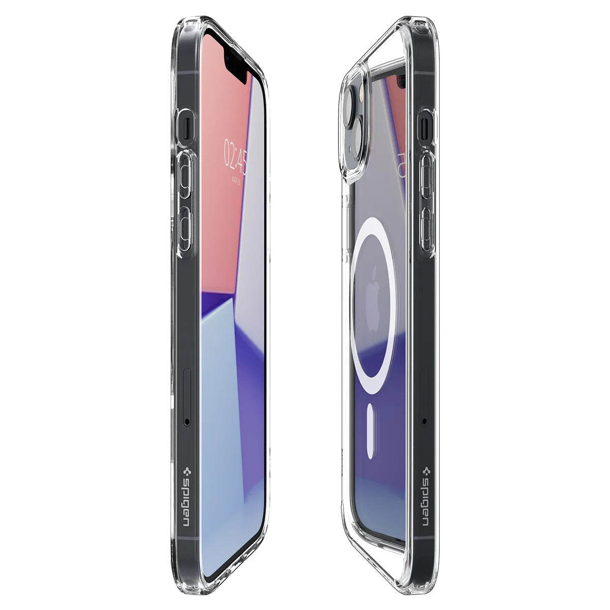 Schutzhülle Spigen Ultra Hybrid Mag mit MagSafe für iPhone 14, Transparent-Weiß