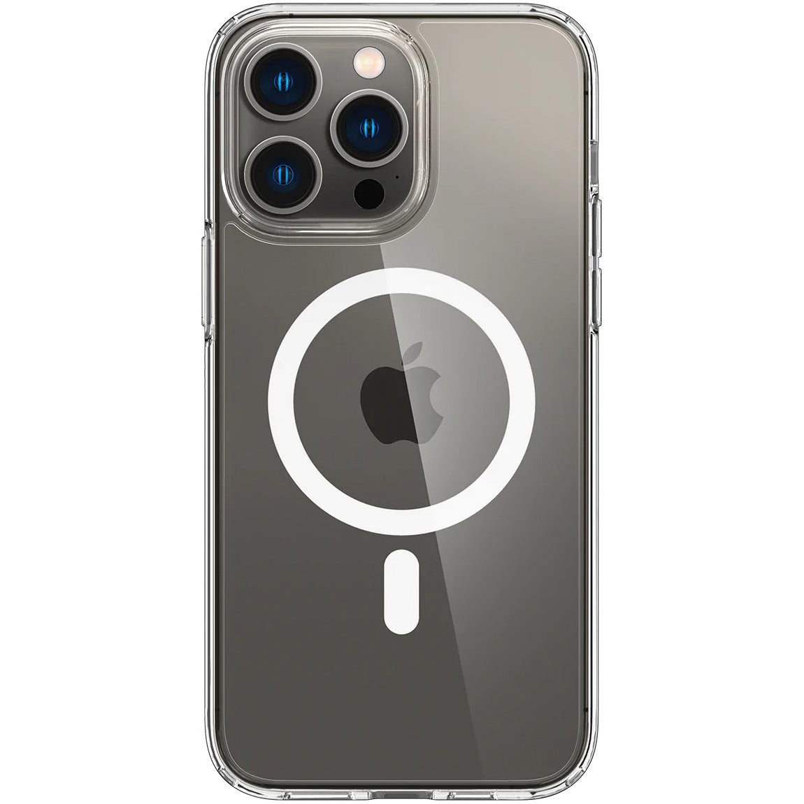 Schutzhülle Spigen Ultra Hybrid Mag mit MagSafe für iPhone 14 Pro, Transparent-Weiß