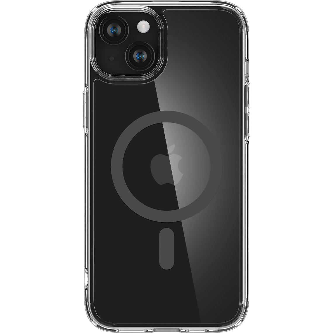 Schutzhülle Spigen Ultra Hybrid Mag mit MagSafe für Apple iPhone 15, Transparent-Grau