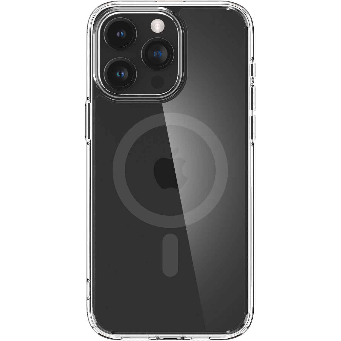 Schutzhülle Spigen Ultra Hybrid Mag mit MagSafe für Apple iPhone 15 Pro, Transparent-Grau