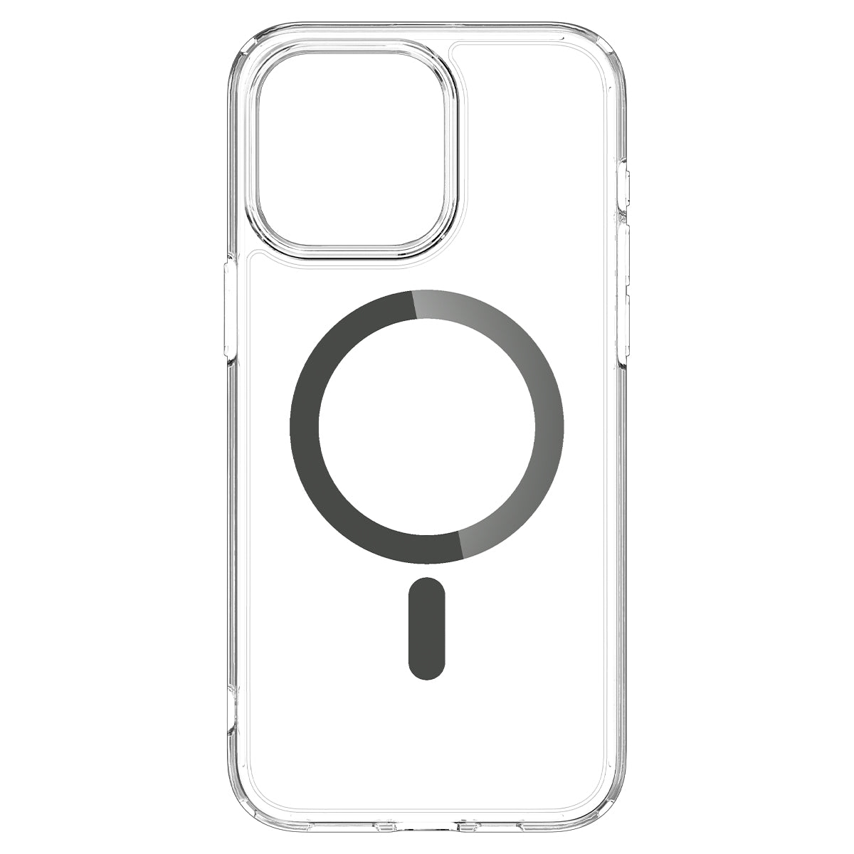 Schutzhülle Spigen Ultra Hybrid Mag mit MagSafe für Apple iPhone 15 Pro Max, Transparent-Grau
