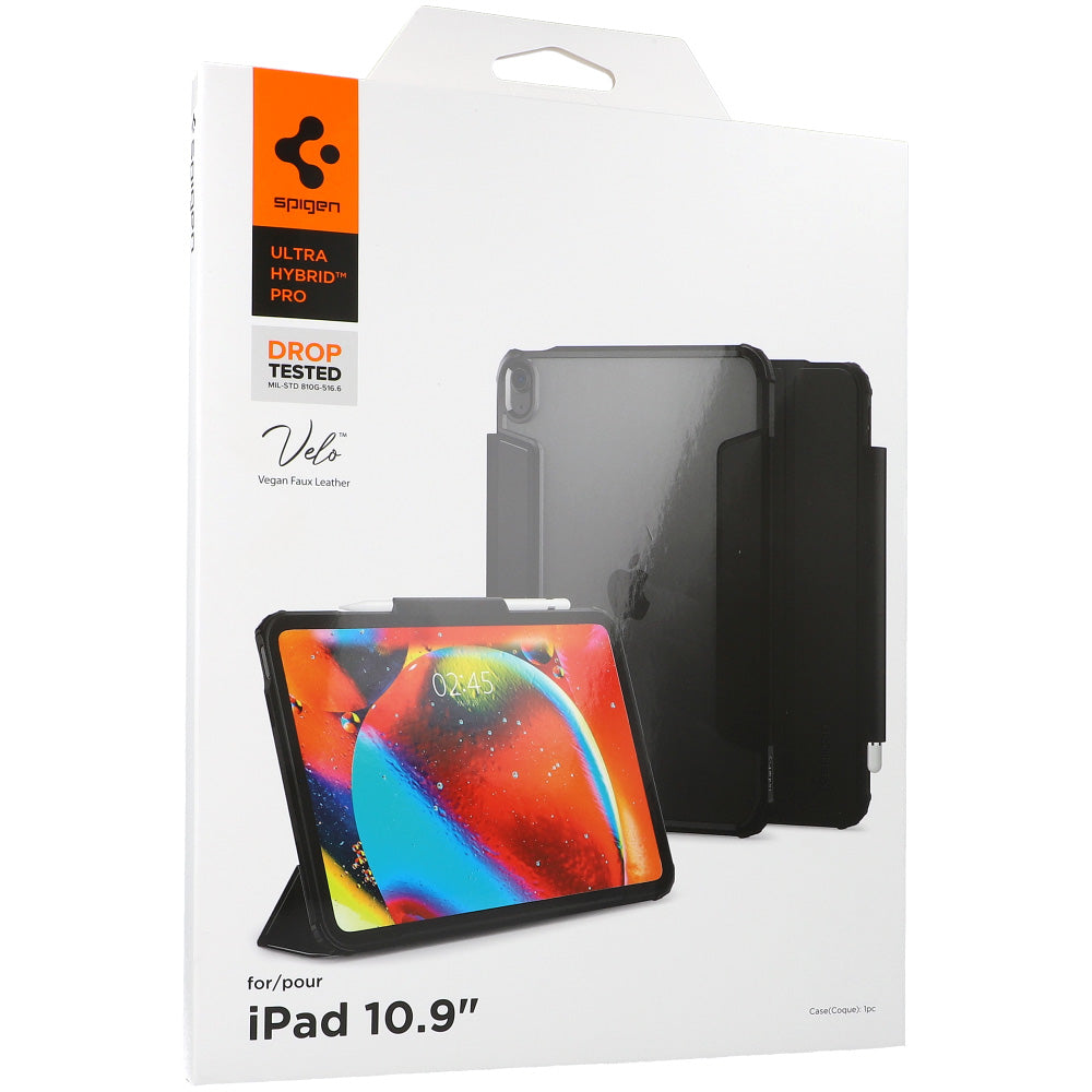 Schutzhülle Spigen Ultra Hybrid Pro für iPad 11 / 10 gen. 2025 / 2022, Schwarz/Transparent