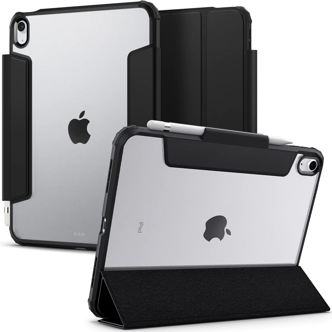 Schutzhülle Spigen Ultra Hybrid Pro für iPad 11 / 10 gen. 2025 / 2022, Schwarz/Transparent
