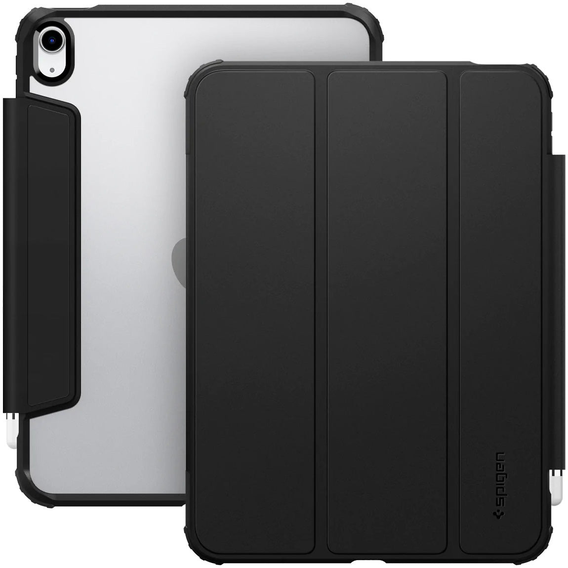 Schutzhülle Spigen Ultra Hybrid Pro für iPad 11 / 10 gen. 2025 / 2022, Schwarz/Transparent