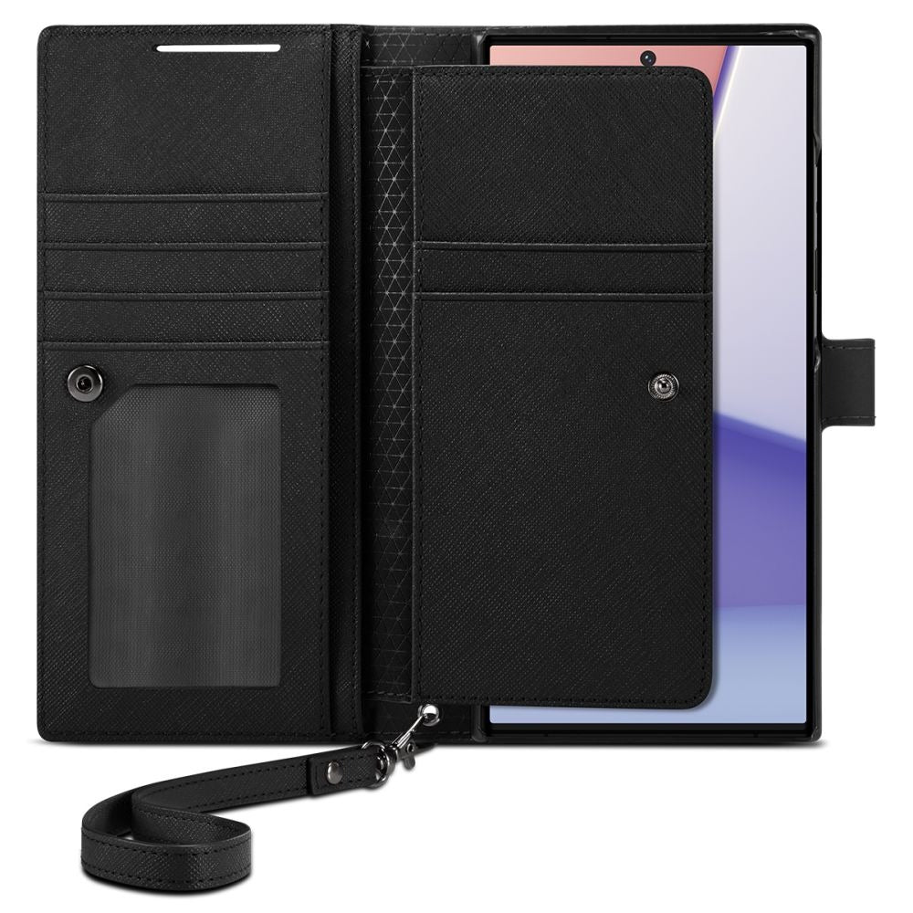 Schutzhülle Spigen Wallet S Plus für Galaxy S23 Ultra, Schwarz