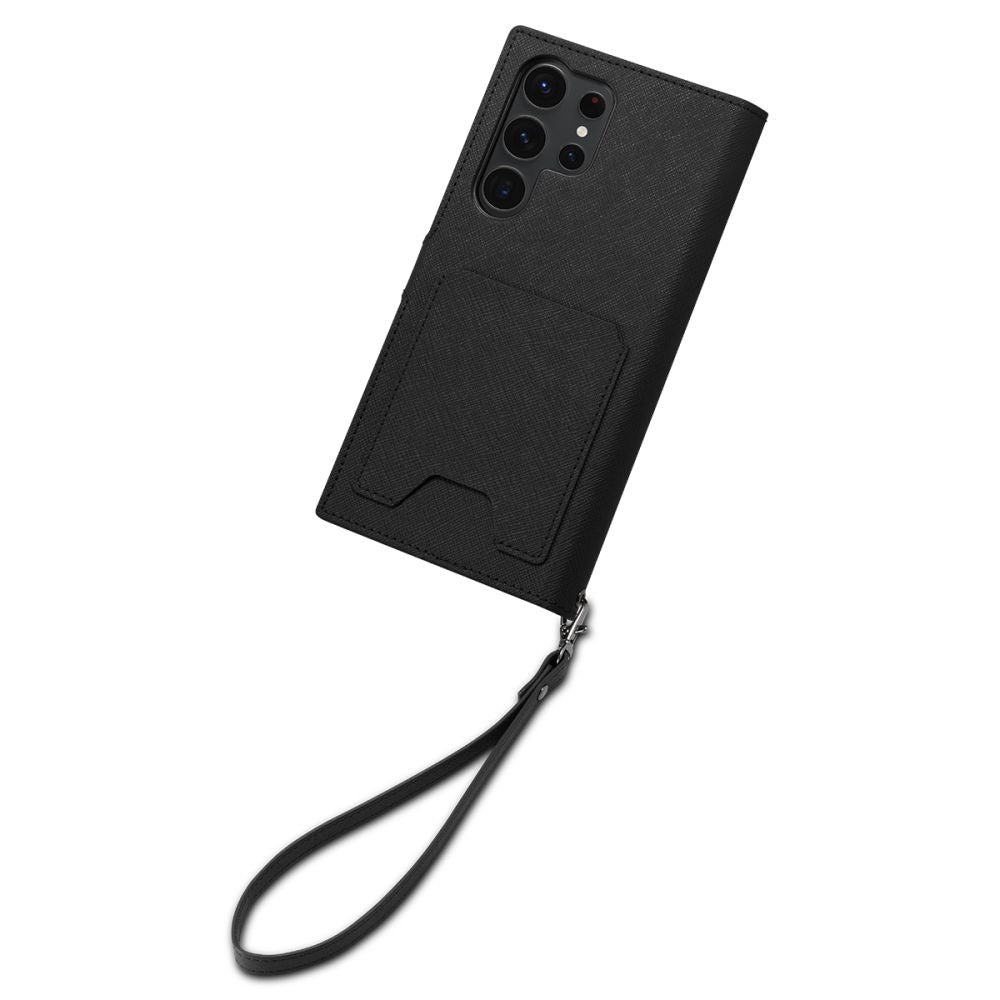 Schutzhülle Spigen Wallet S Plus für Galaxy S23 Ultra, Schwarz