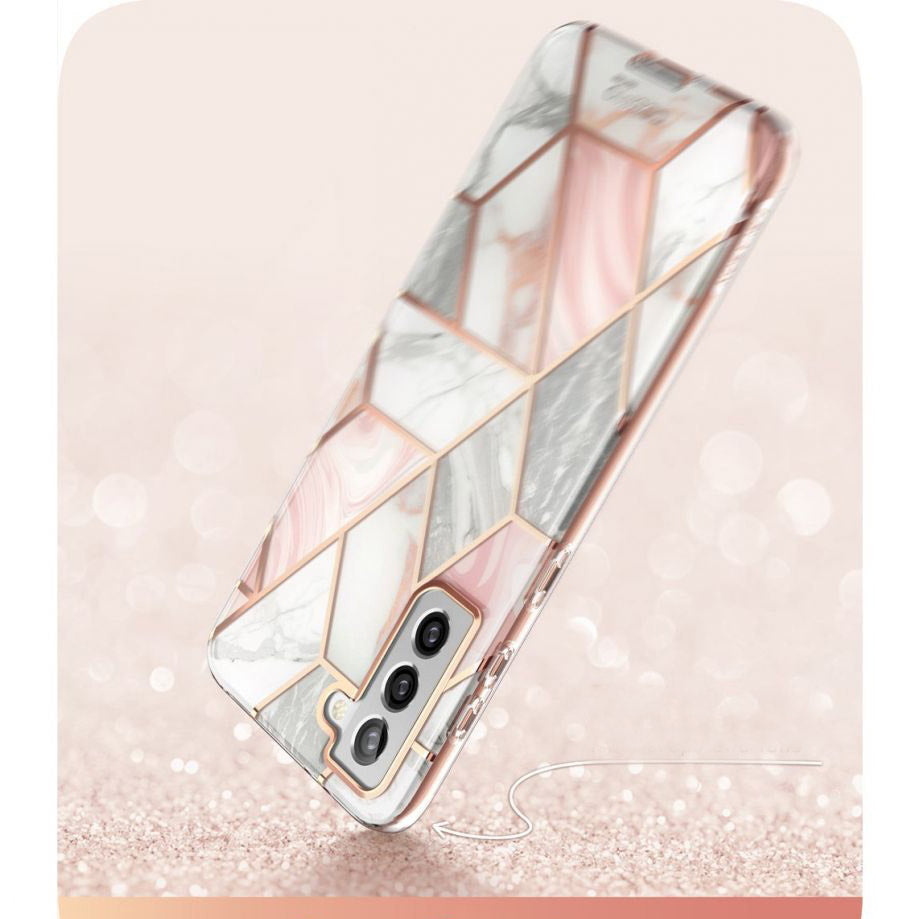 Schutzhülle Supcase i-Blason Cosmo SP für Galaxy S21 FE 5G, marmor-rosa