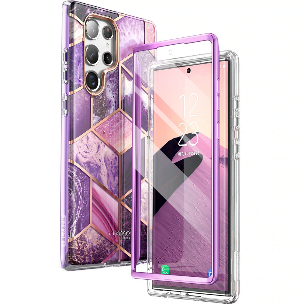 Schutzhülle Supcase i-Blason Cosmo SP für Galaxy S22 Ultra 5G, Marmor-violett