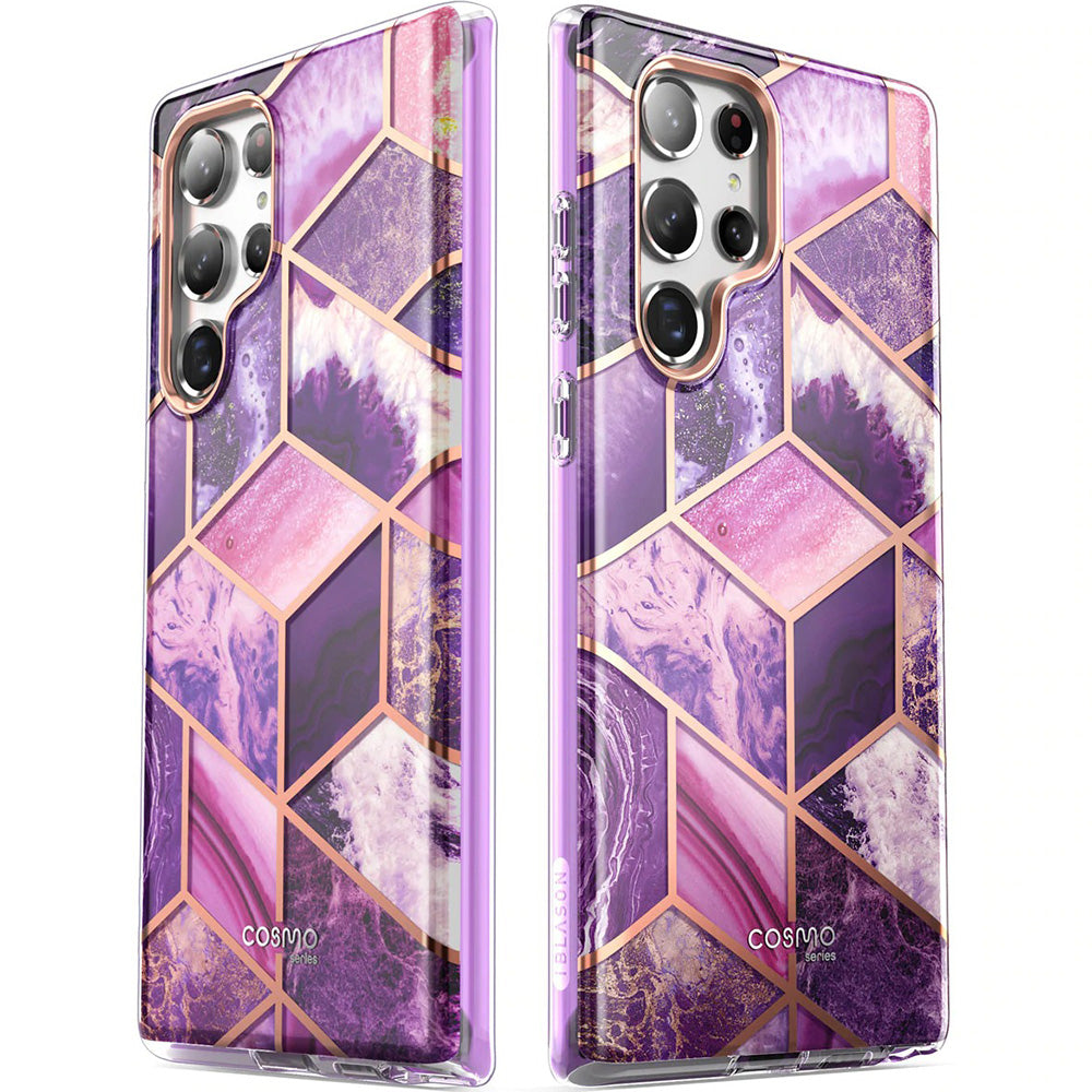 Schutzhülle Supcase i-Blason Cosmo SP für Galaxy S22 Ultra 5G, Marmor-violett