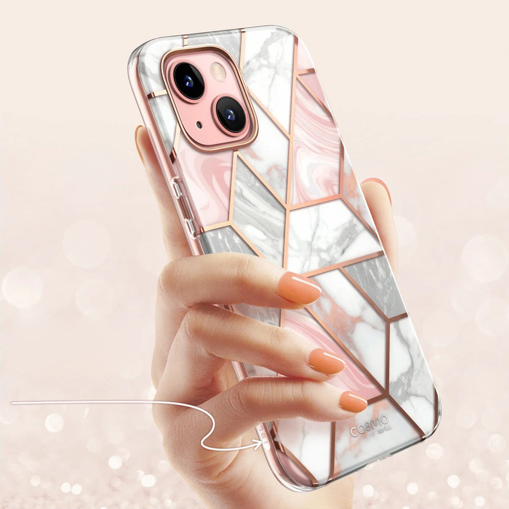 Schutzhülle Supcase i-Blason Cosmo SP für iPhone 13 Mini, Marmor-rosa
