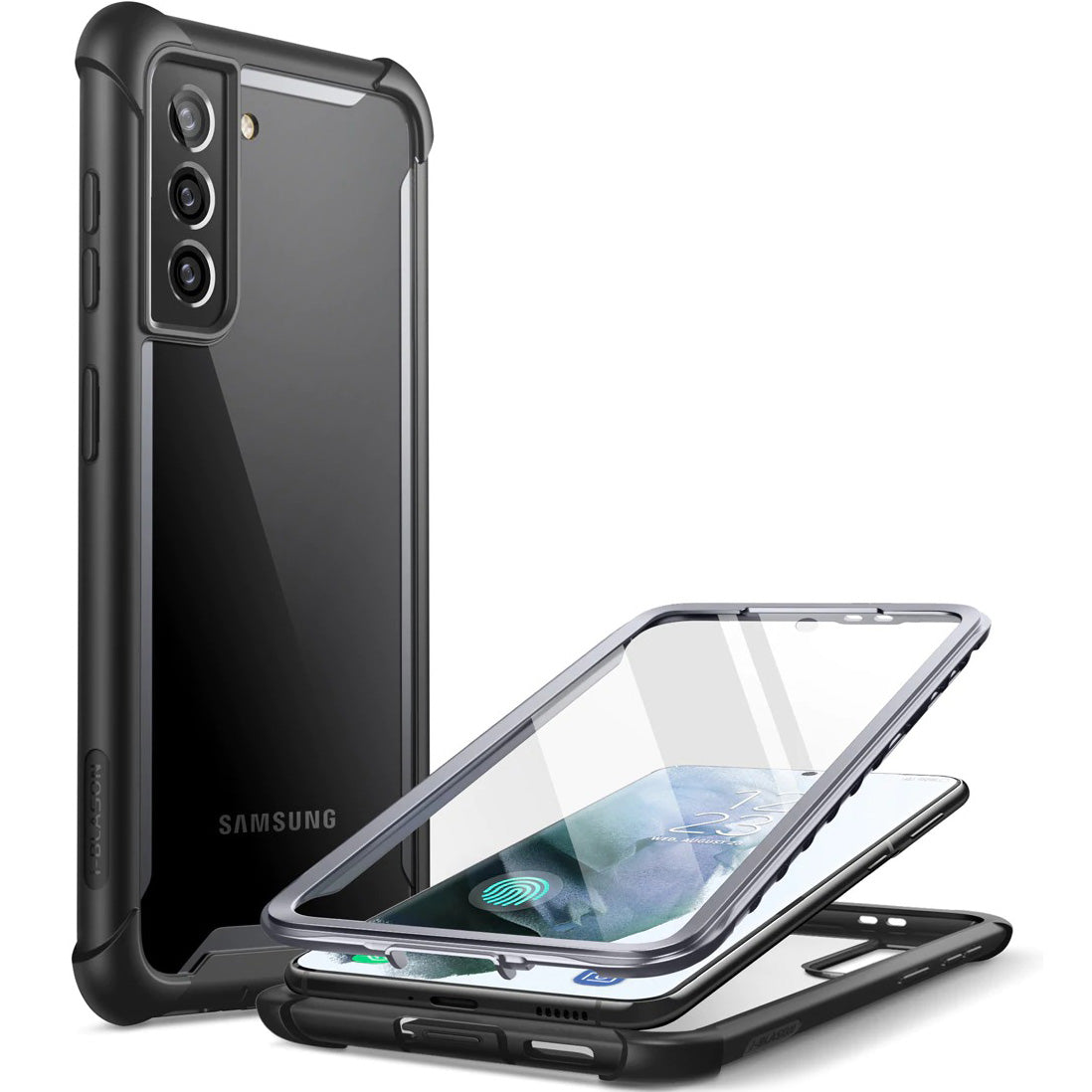 Schutzhülle Supcase i-Blason Ares SP für Galaxy S21 FE 5G, Schwarz