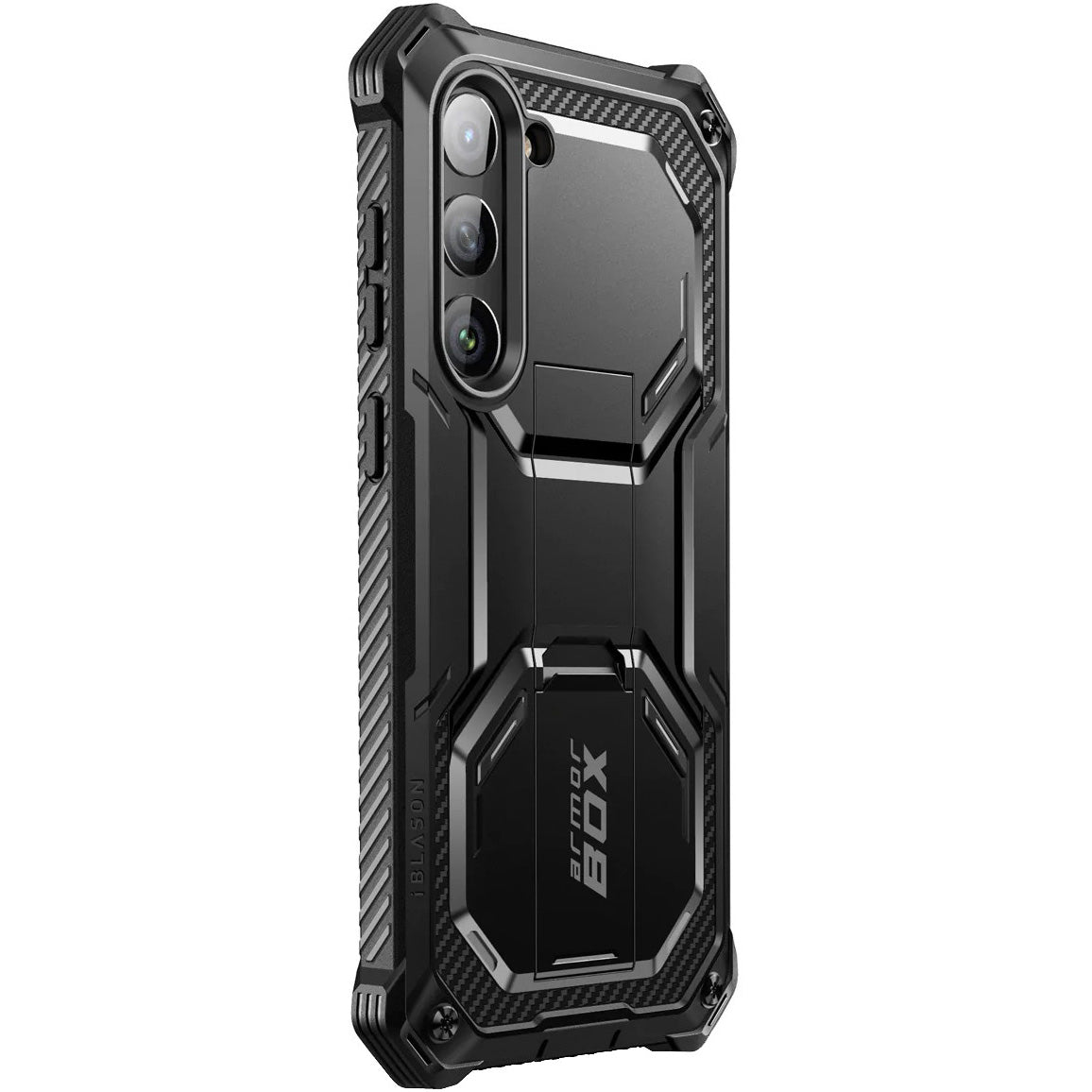 Schutzhülle Supcase i-Blason Armorbox SP+noSP für Galaxy S23 5G, Schwarz