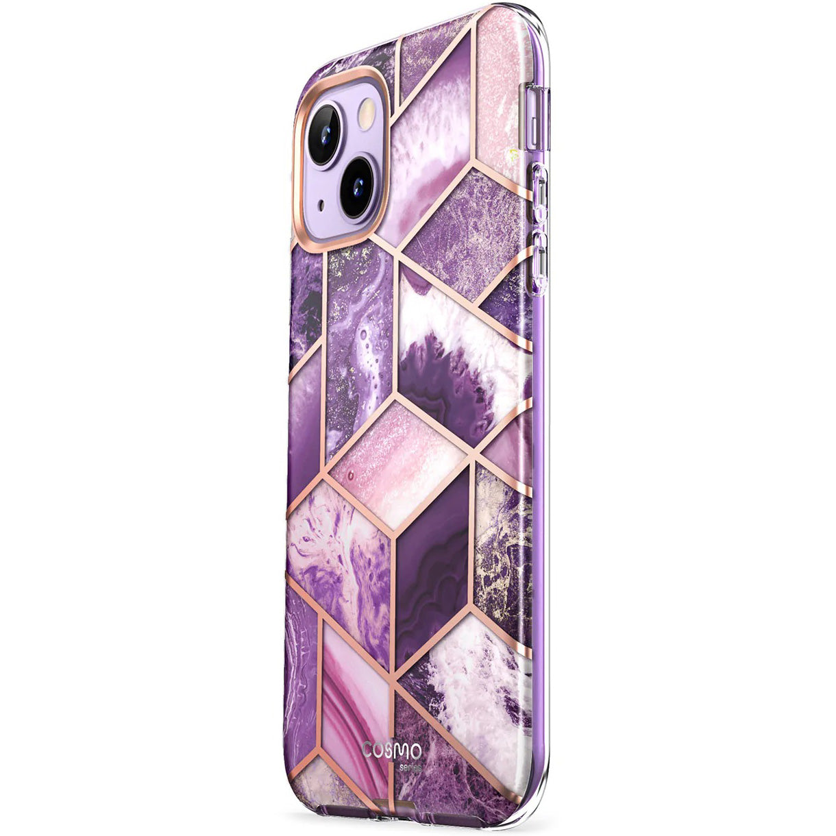 Schutzhülle Supcase i-Blason Cosmo SP für iPhone 14 / 13, Marmor-violett