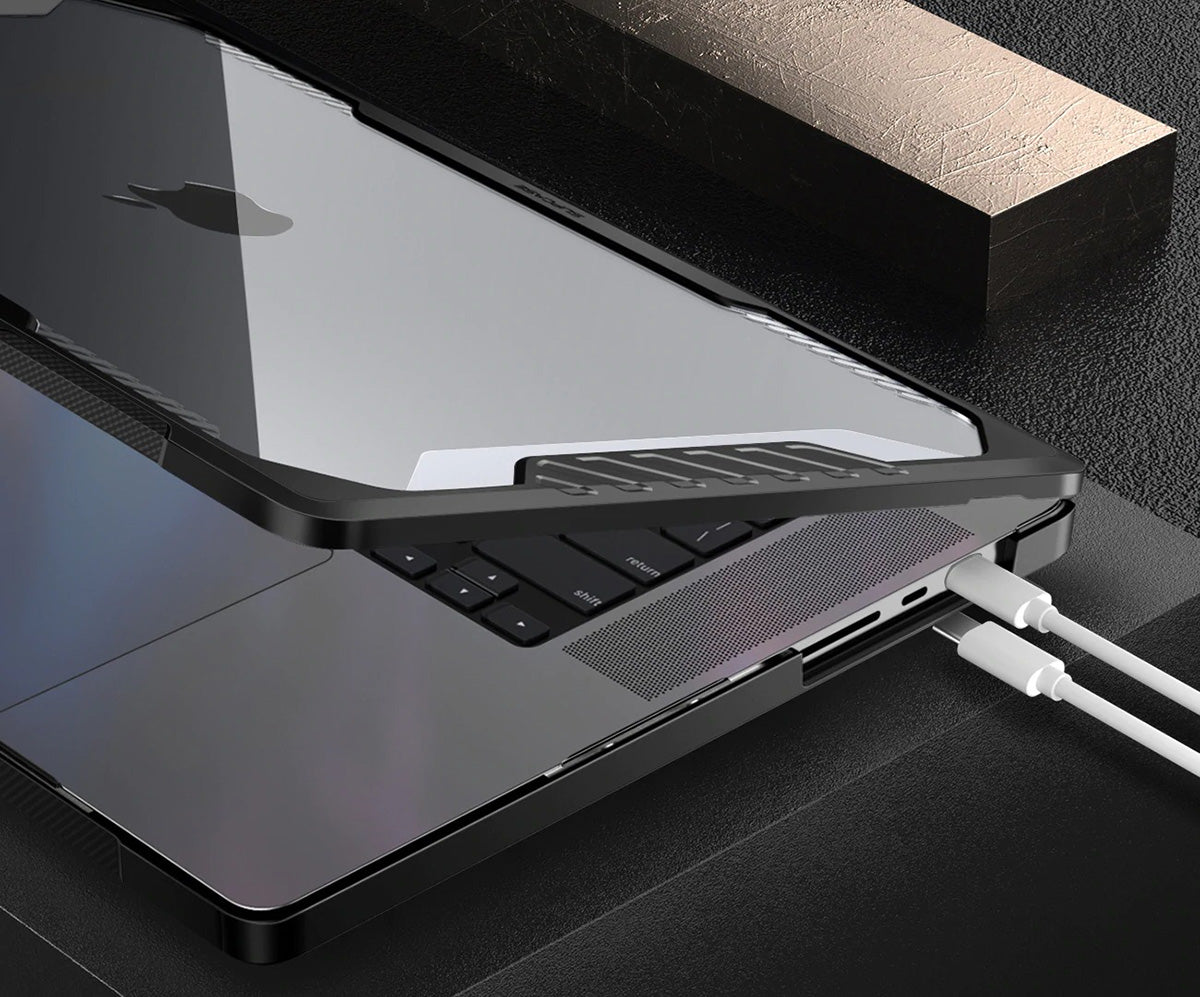 Schutzhülle Supcase Unicorn Beetle UB für MacBook Pro 14 2021-2023, Schwarz