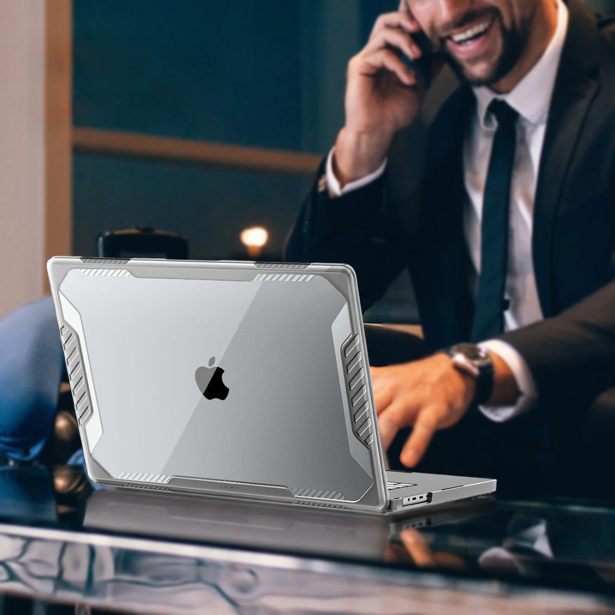 Schutzhülle Supcase Unicorn Beetle UB für MacBook Pro 14 2021-2023, Transparent
