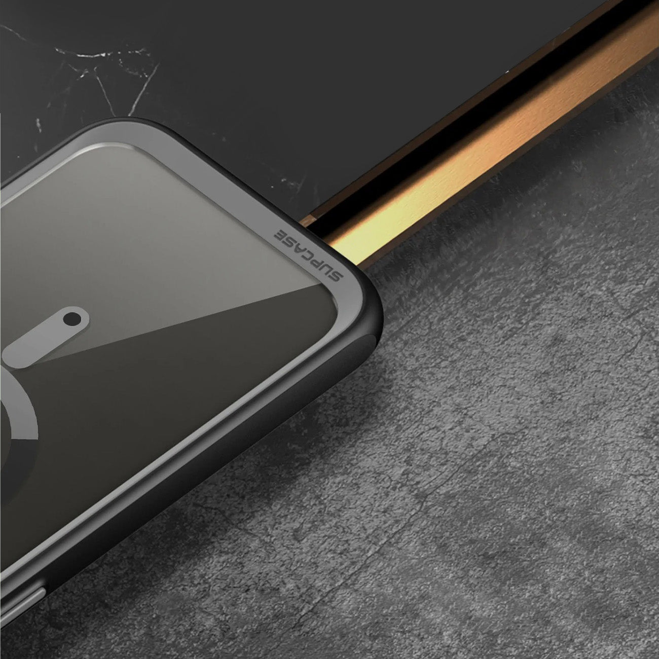 Schutzhülle Supcase UB Mag mit MagSafe für iPhone 14 Pro Max, Transparent-Schwarz