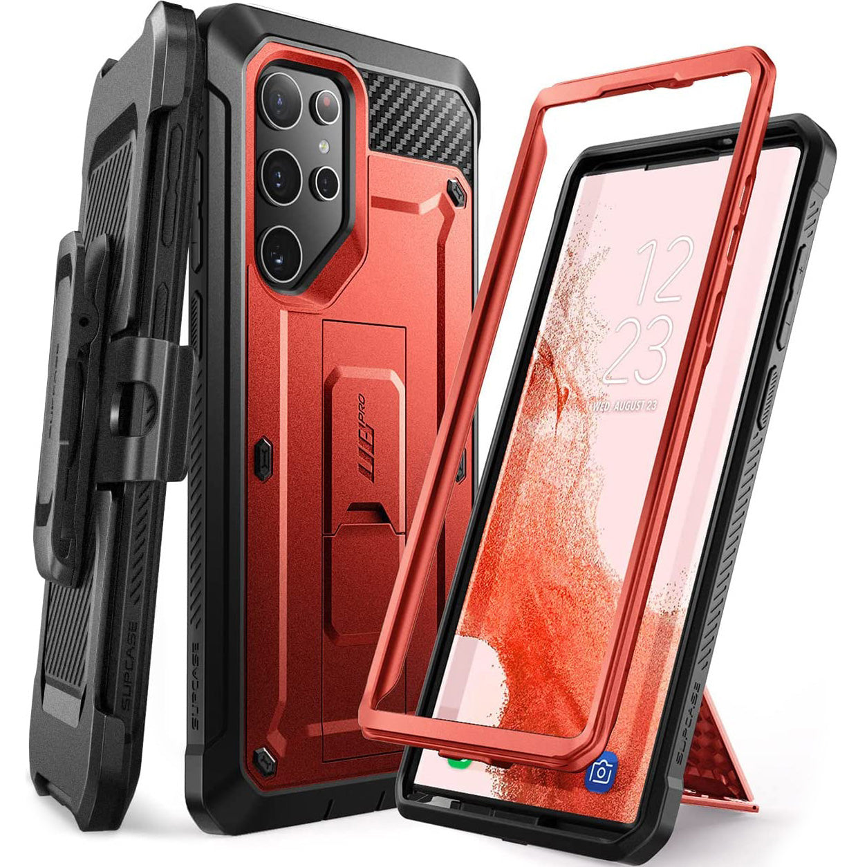 Schutzhülle Supcase UB Pro noSP für Galaxy S22 Ultra 5G, Rot