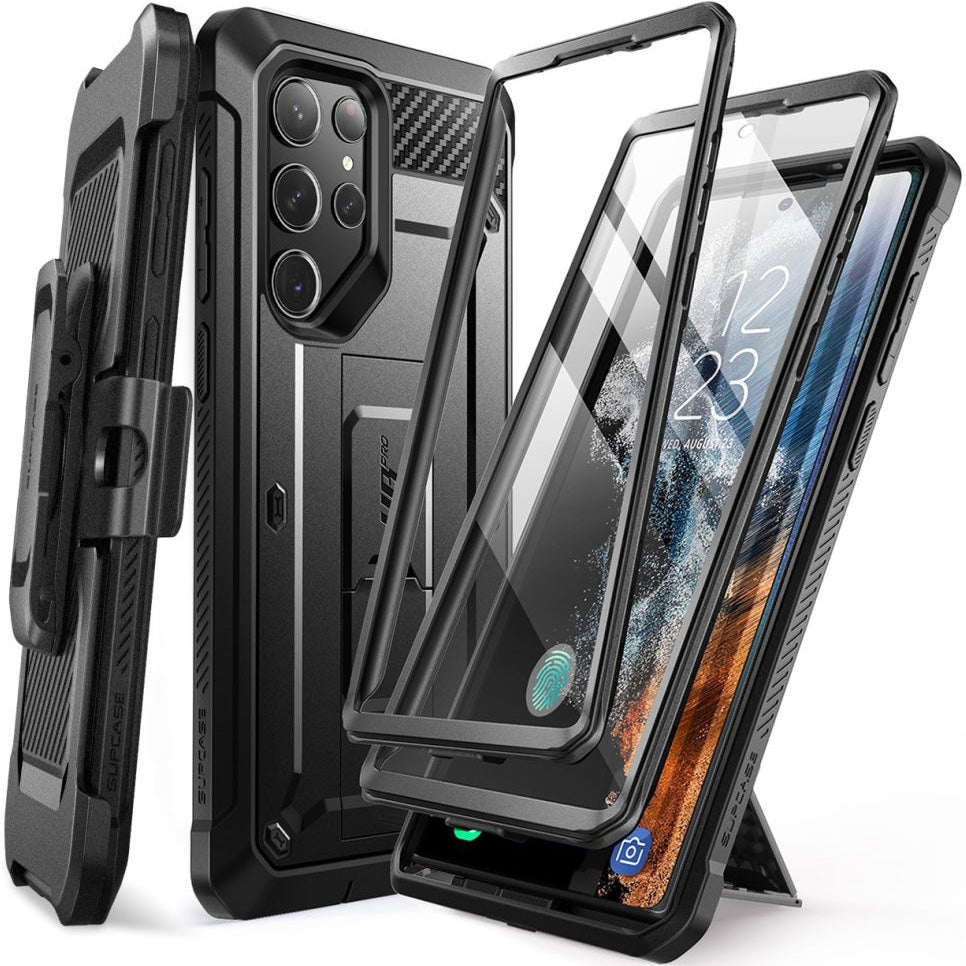 Schutzhülle Supcase UB Pro SP+noSP für Galaxy S23 Ultra 5G, Schwarz