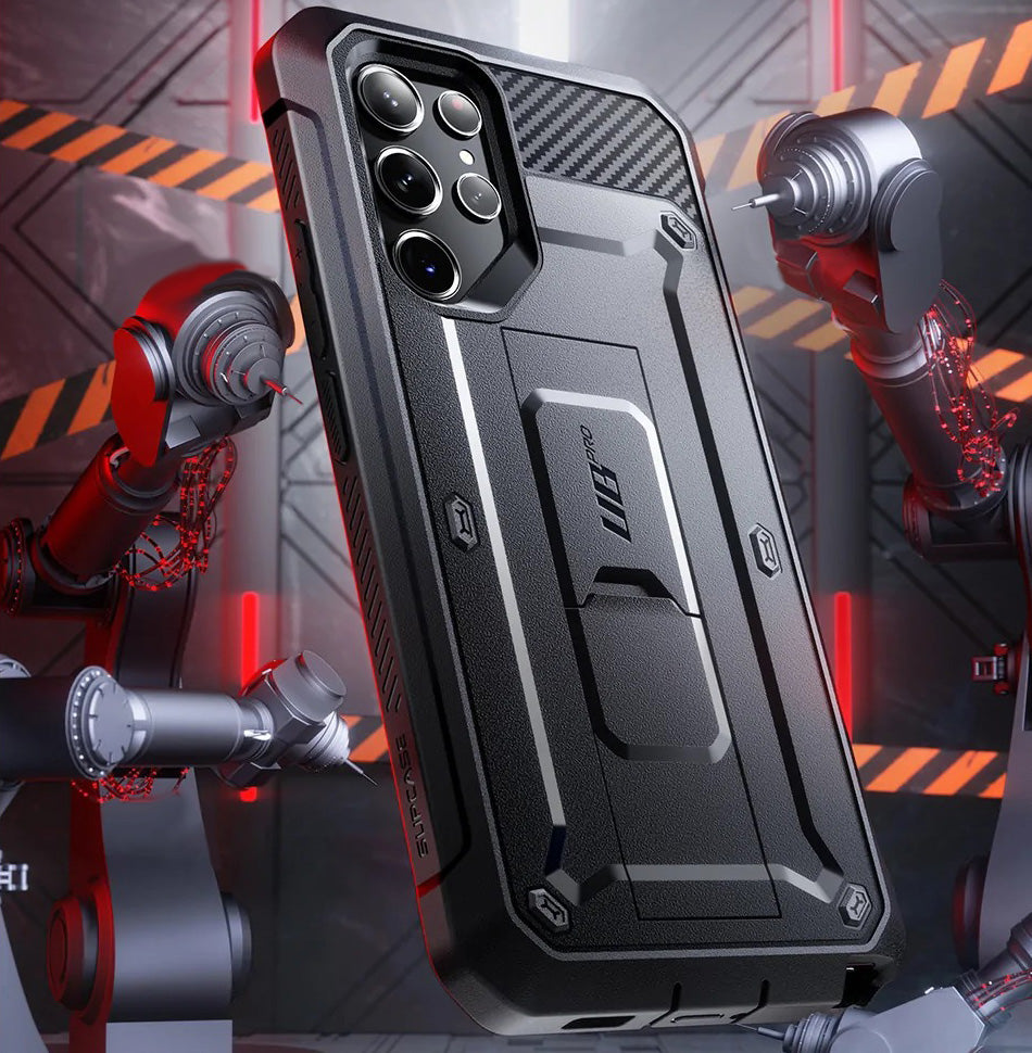 Schutzhülle Supcase UB Pro SP+noSP für Galaxy S23 Ultra 5G, Schwarz