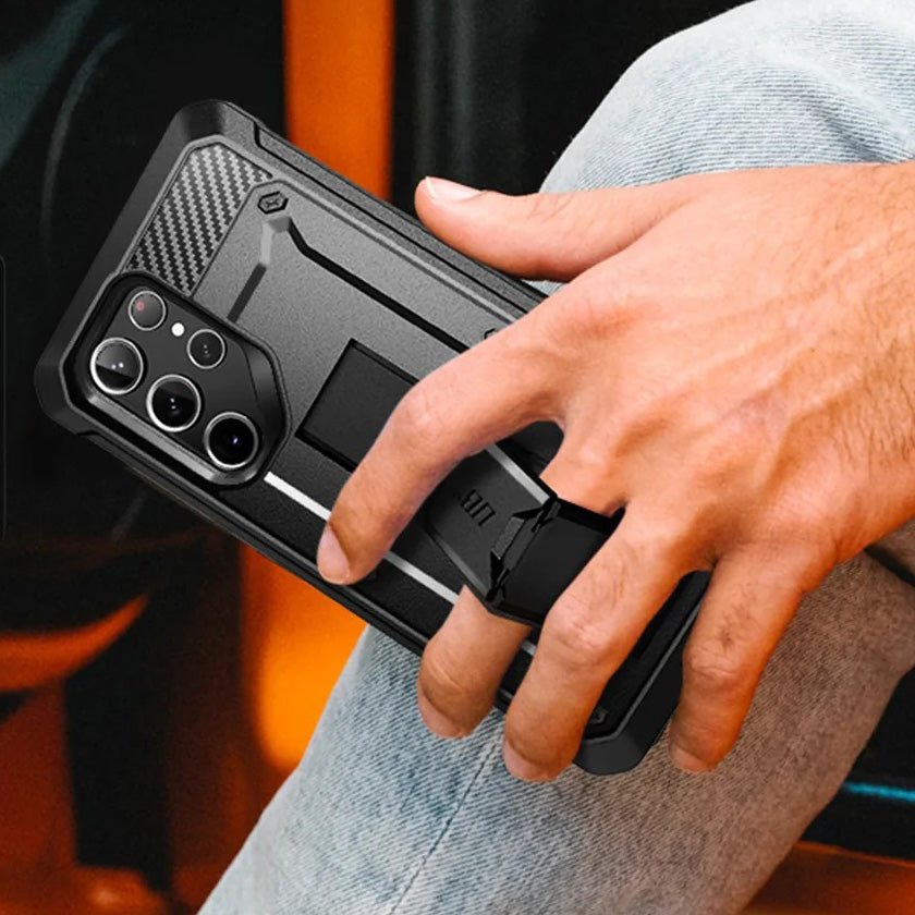 Schutzhülle Supcase UB Pro SP+noSP für Galaxy S23 Ultra 5G, Schwarz