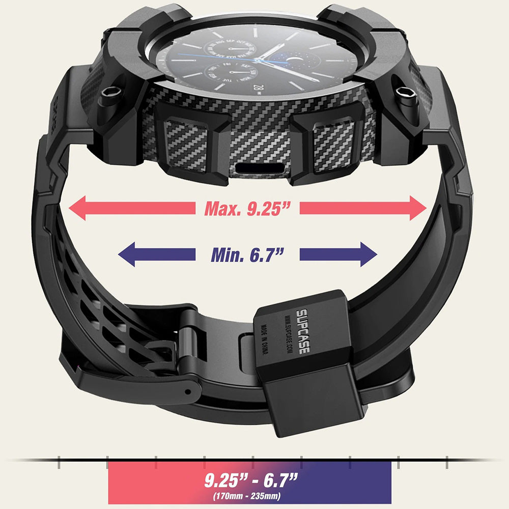 Schutzhülle Supcase UB Pro für Galaxy Watch 4 44mm, Schwarz