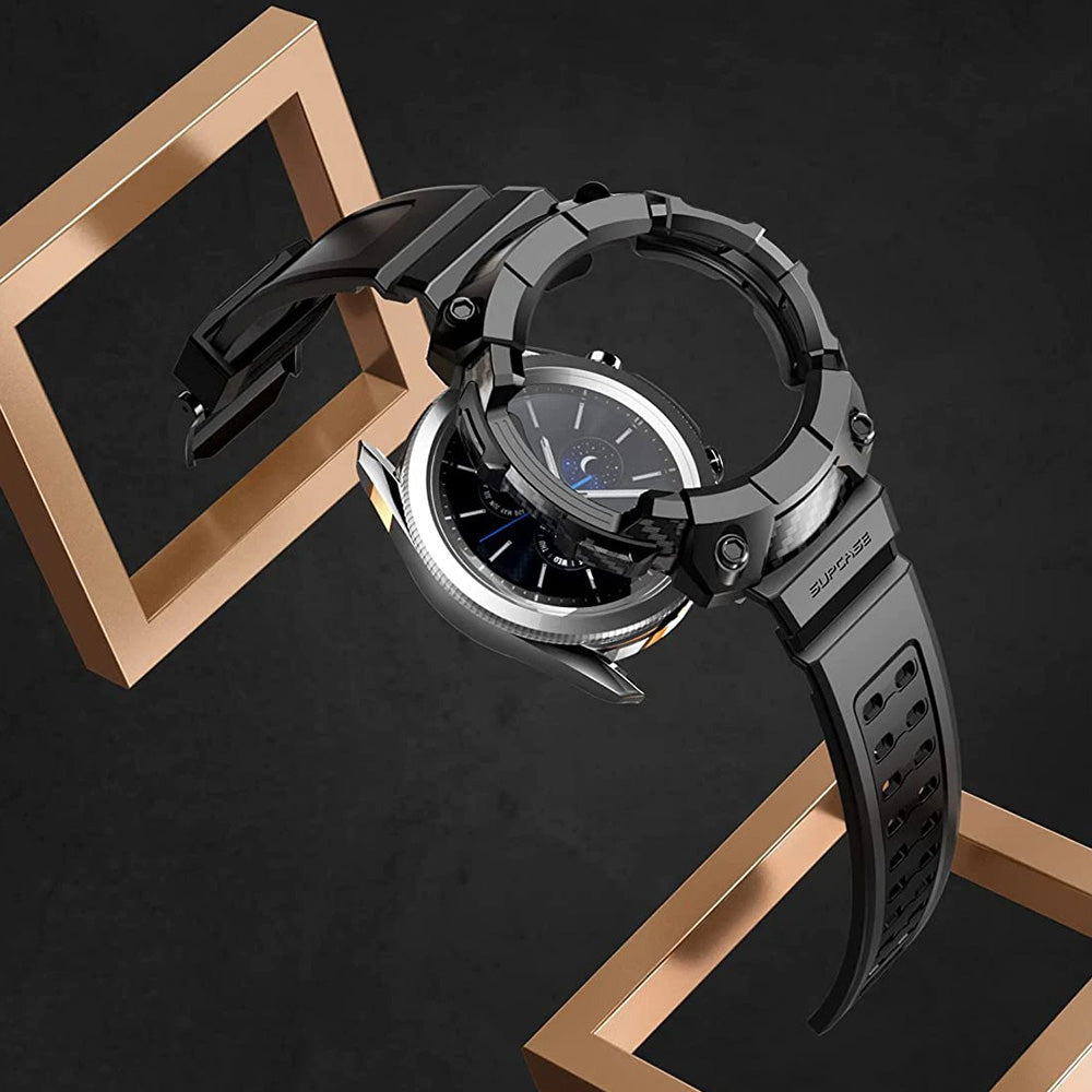 Schutzhülle Supcase UB Pro für Galaxy Watch 4 Classic 46mm, Schwarz