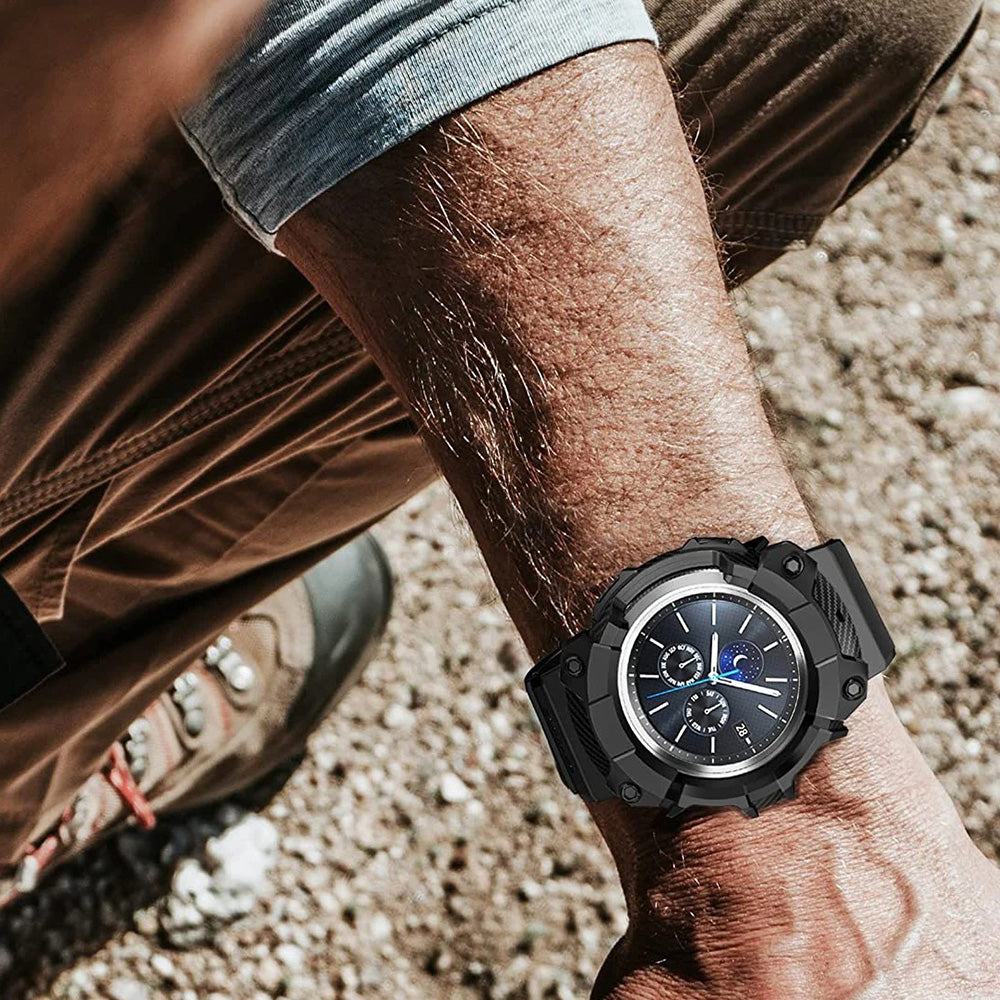 Schutzhülle Supcase UB Pro für Galaxy Watch 4 Classic 46mm, Schwarz